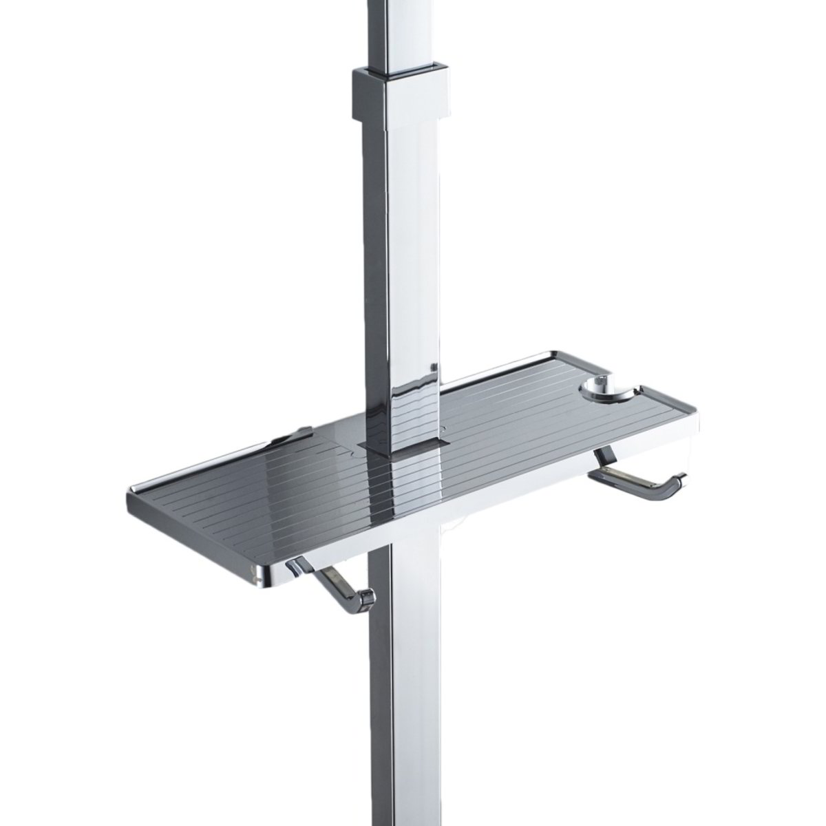 Trade Shop - Barra 6 Ganci Acciaio 2.0kg Adesiva Appendini Plastica Appendiabiti Cucina 85897826