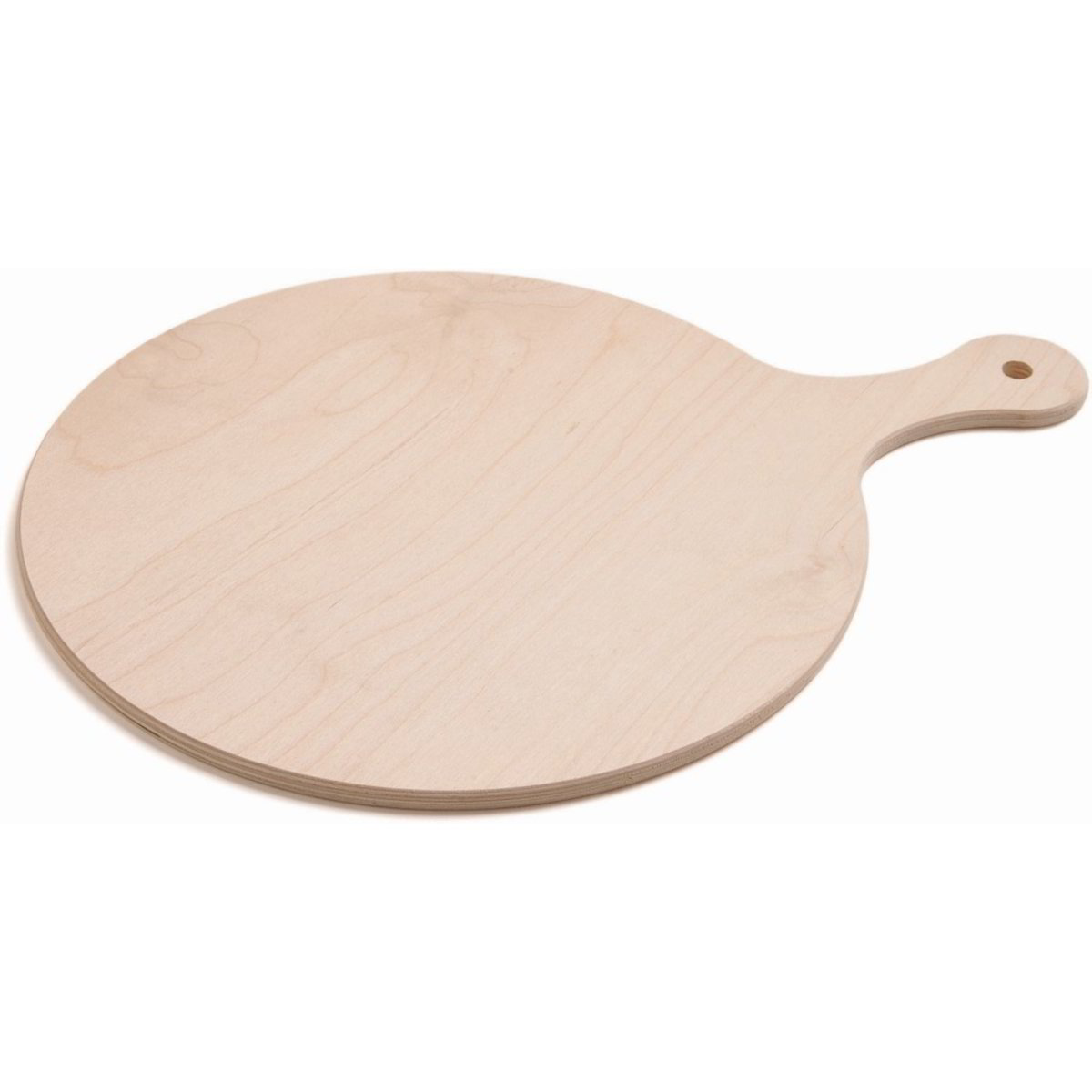TAGLIERE IN LEGNO ROTONDO DIAM. 38 CM CON MANICO PER PIZZA - Foto 2