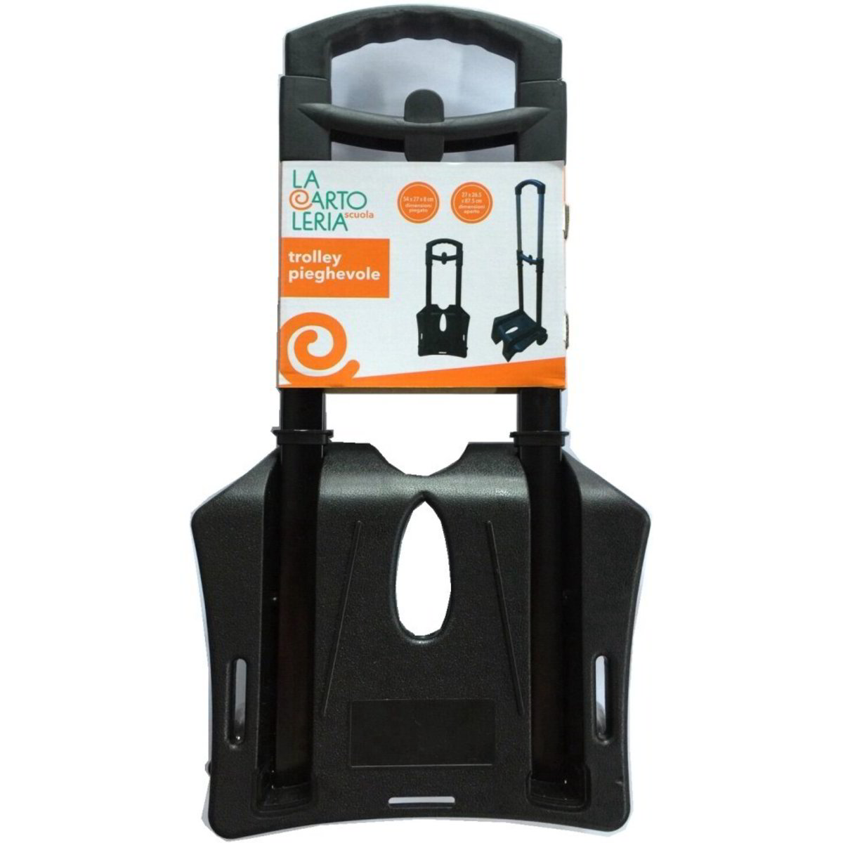 Struttura Trolley Pieghevole Elite Bags - Leggera, Robusta, Porta Fino A 30 Kg, Con Corda Elastica Per Fissare Il Carico
