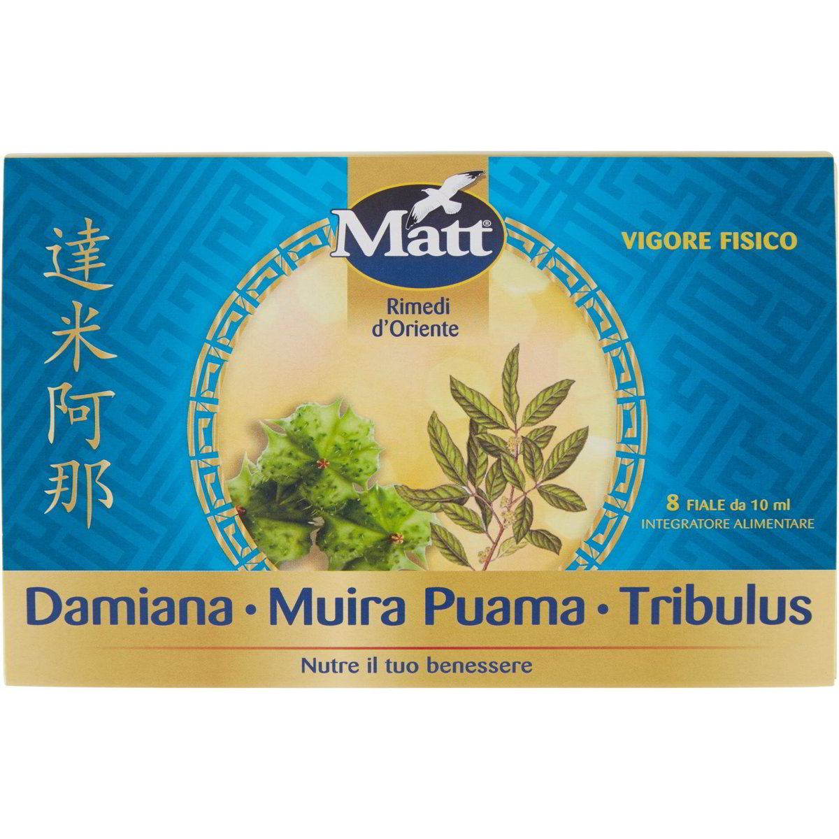 Integratore rimedi d'oriente damiana/muira puama MATT&DIET 8 X 10 ML