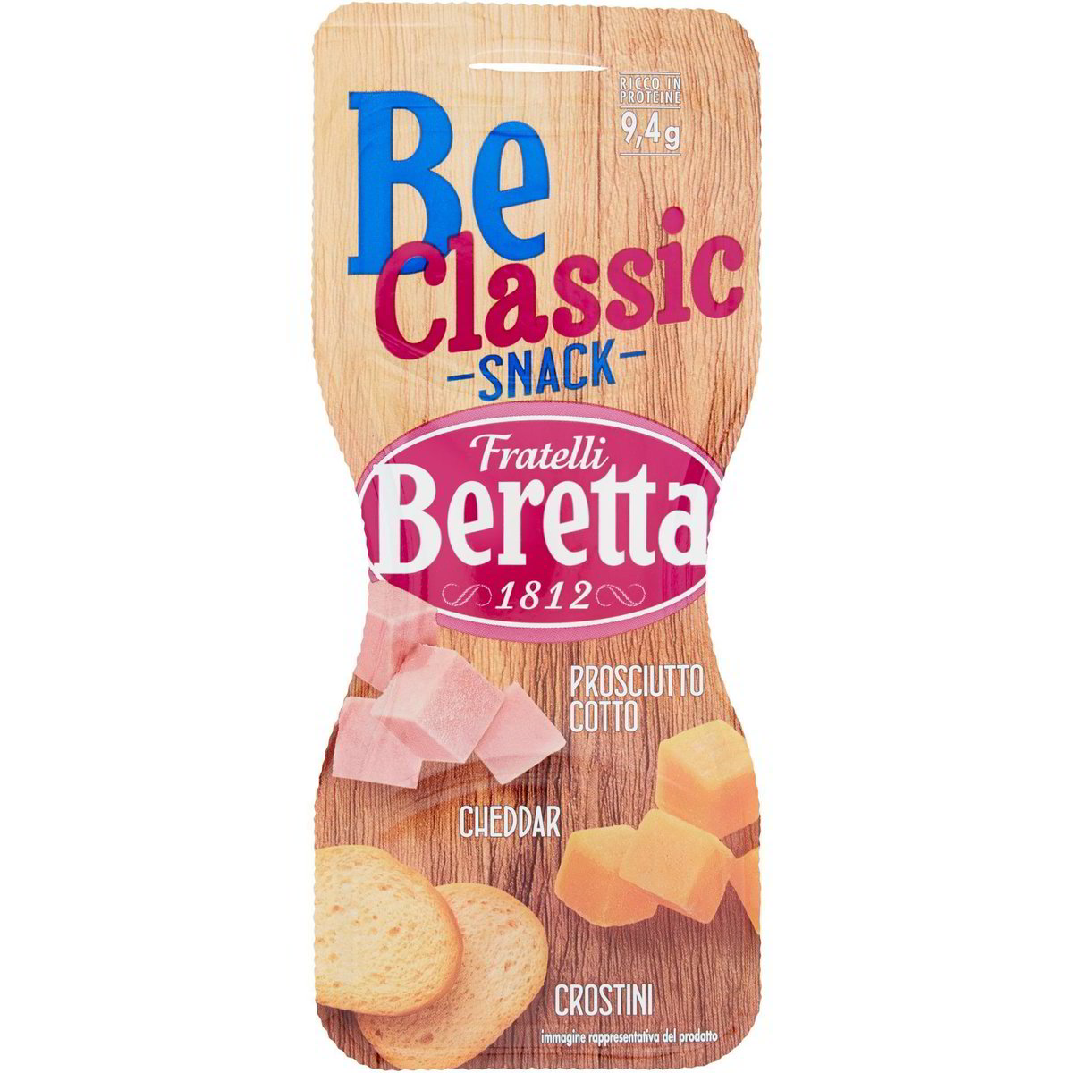 Snack prosciutto cotto/cheddar/crostini BE CLASSIC 45 G Coop Shop