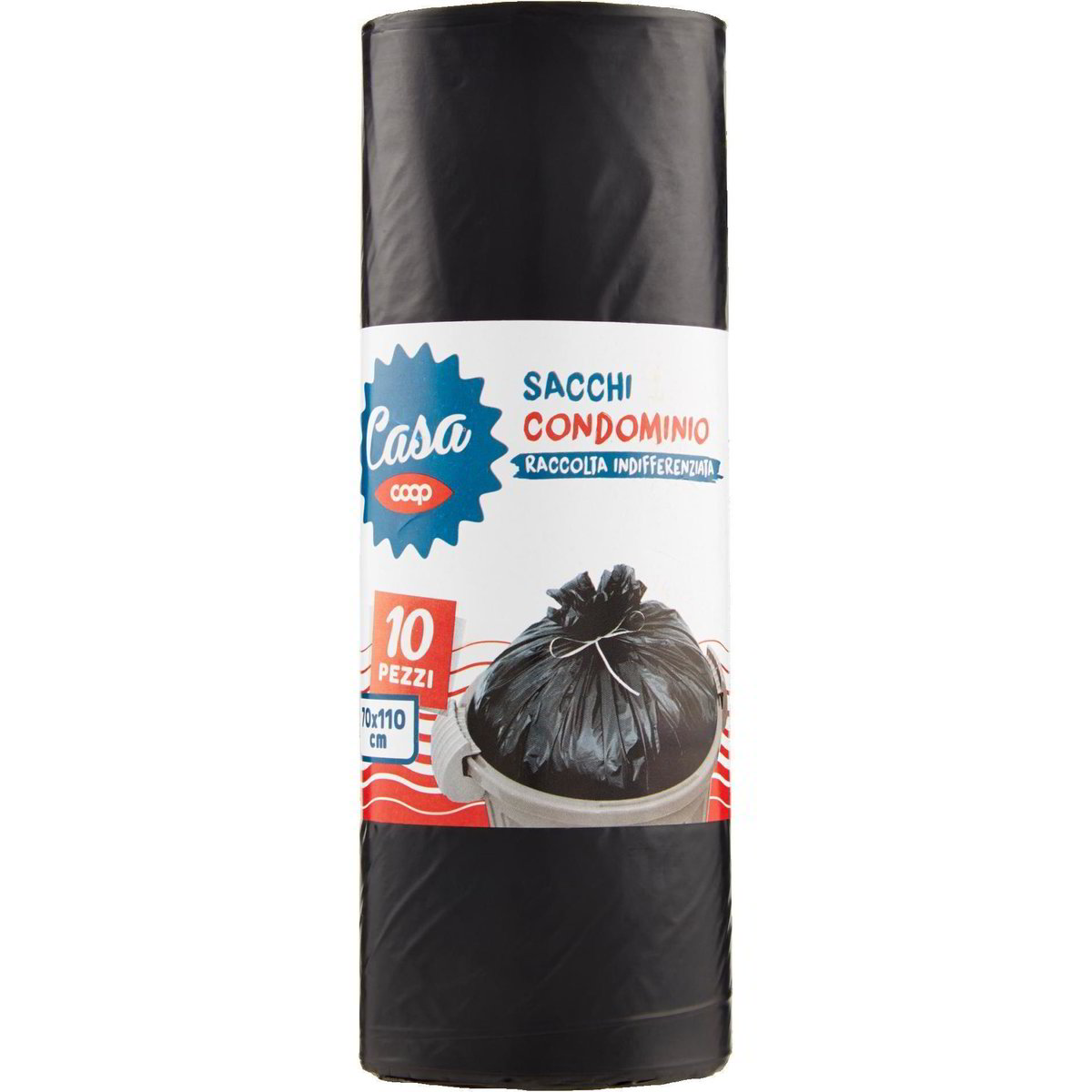 Sacchi spazzatura ecologici e riciclabili per rifiuti - resistenti e spaziosi - Vorel sacchetti per immondizia e pulizia esterno (fogliame, scarti giardino, materiale organico) - 120 Litri, 10 sacchi