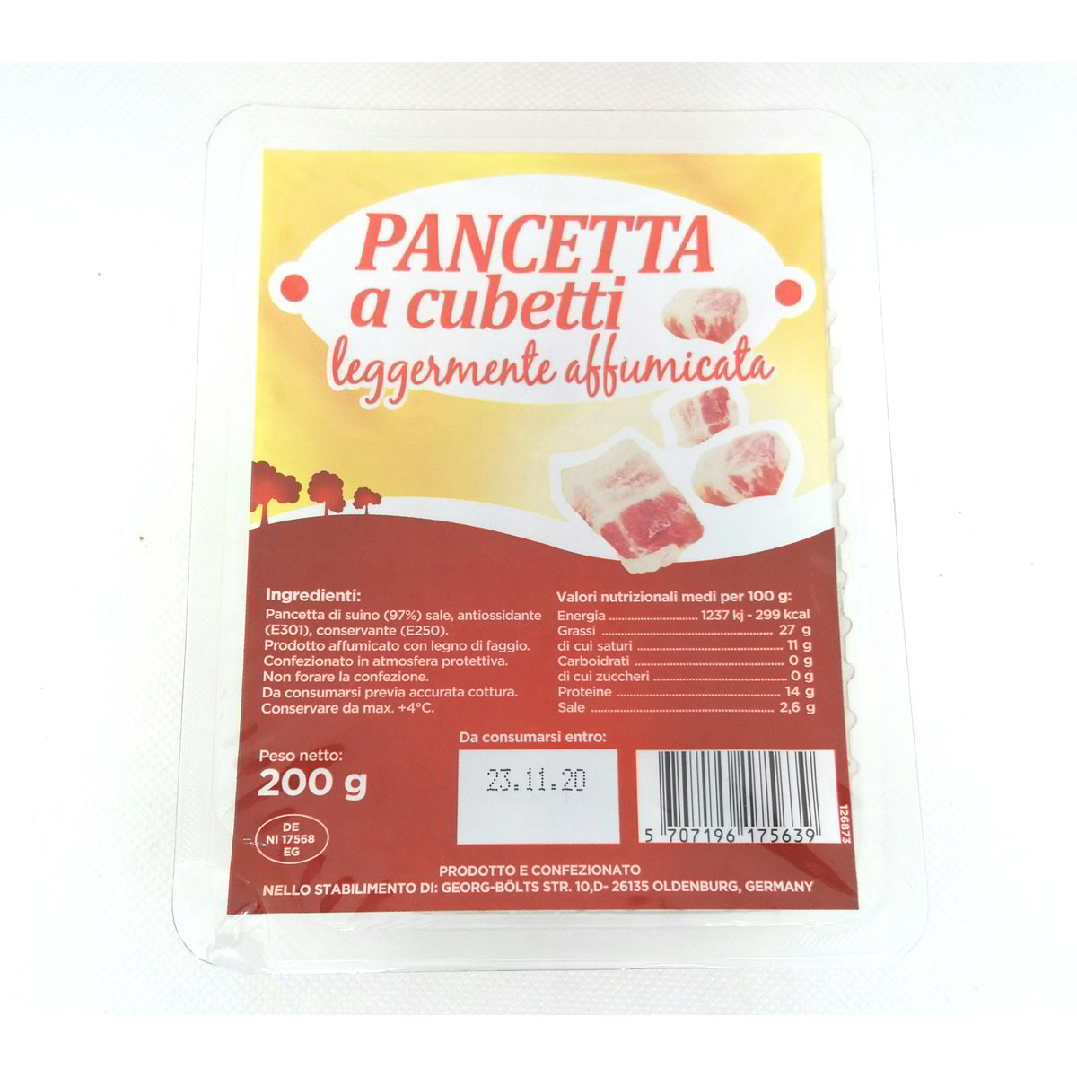 Pancetta affumicata a cubetti TULIP 200 G Coop Shop