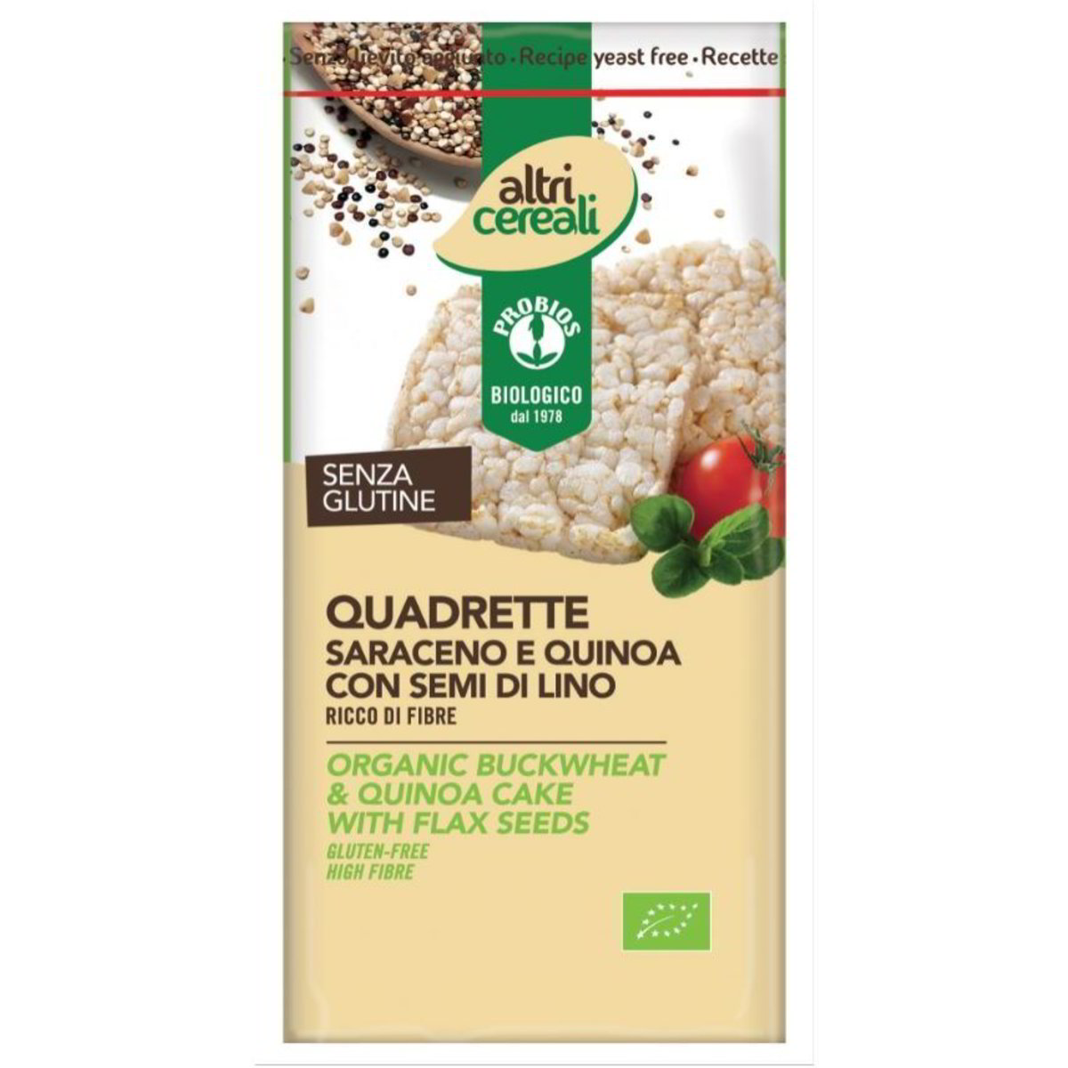 Pane quadrette di saraceno e quinoa PROBIOS 130 G - Coop Shop