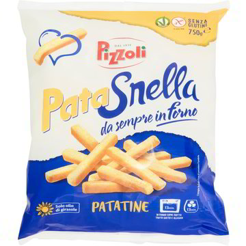 Pizzoli Patate Prefritte Pata Snella Barchette, 600g (Surgelate) :  : Alimentari e cura della casa