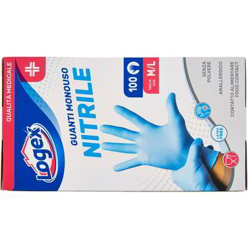 KINGFA 100 Guanti Monouso In Nitrile – Senza Polvere – Taglia L – Blu – Uso Medico E Industriale