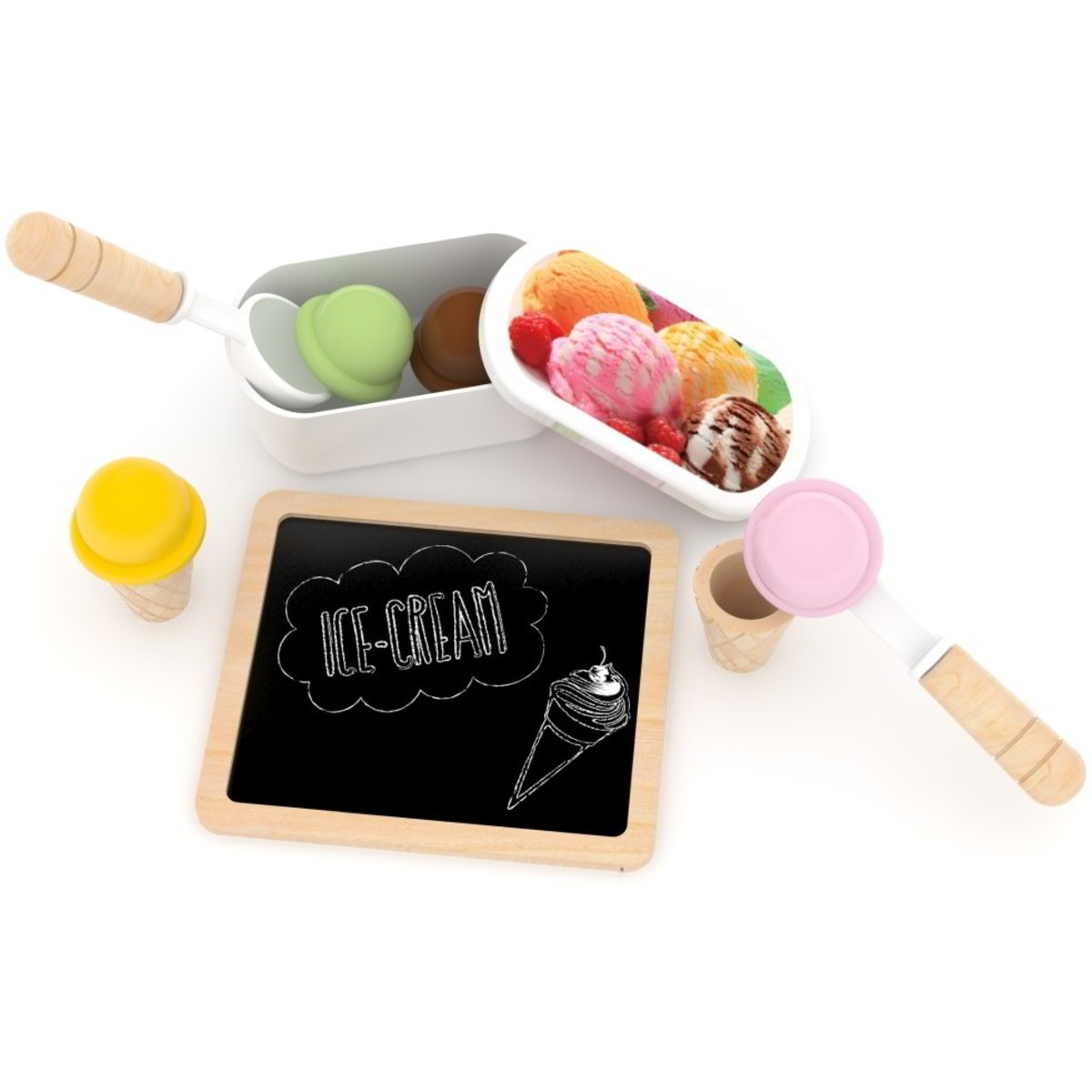 GAGAKU Set da gioco per bambini con gelato e gelato