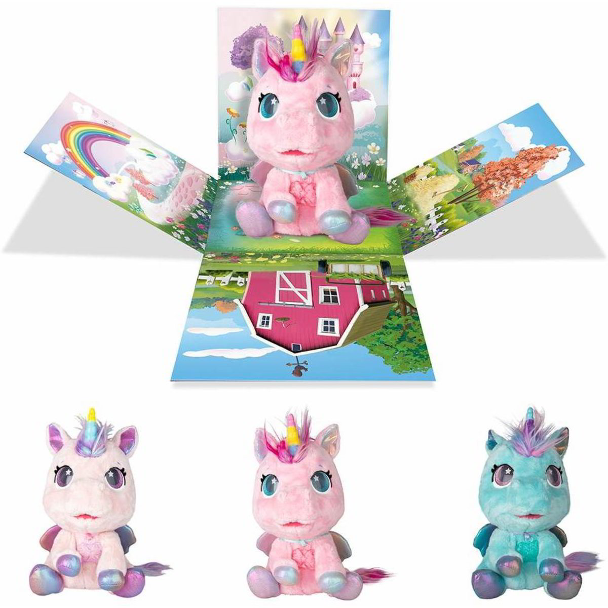 RSW Pass The Parcel Unicorn - Gioco Di Società Per Famiglie Con Regali E Penitenze - Gioco Di Natale Per Bambini