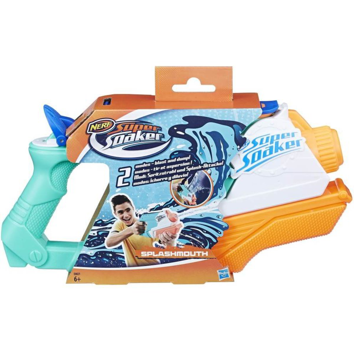 Pistolet à Eau Nerf Supersoaker AlphaFire - Réservoir 0,22L, Portée 6m - Remplissage Rapide Par Clip Ceinture - Jeu Extérieur, Bataille D'eau