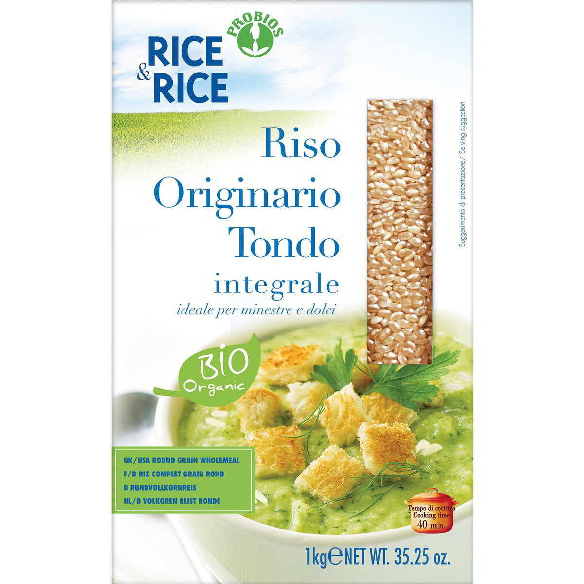 Integrale Rice Riso tondo integrale originario rice&rice PROBIOS 1000 G - Coop Shop