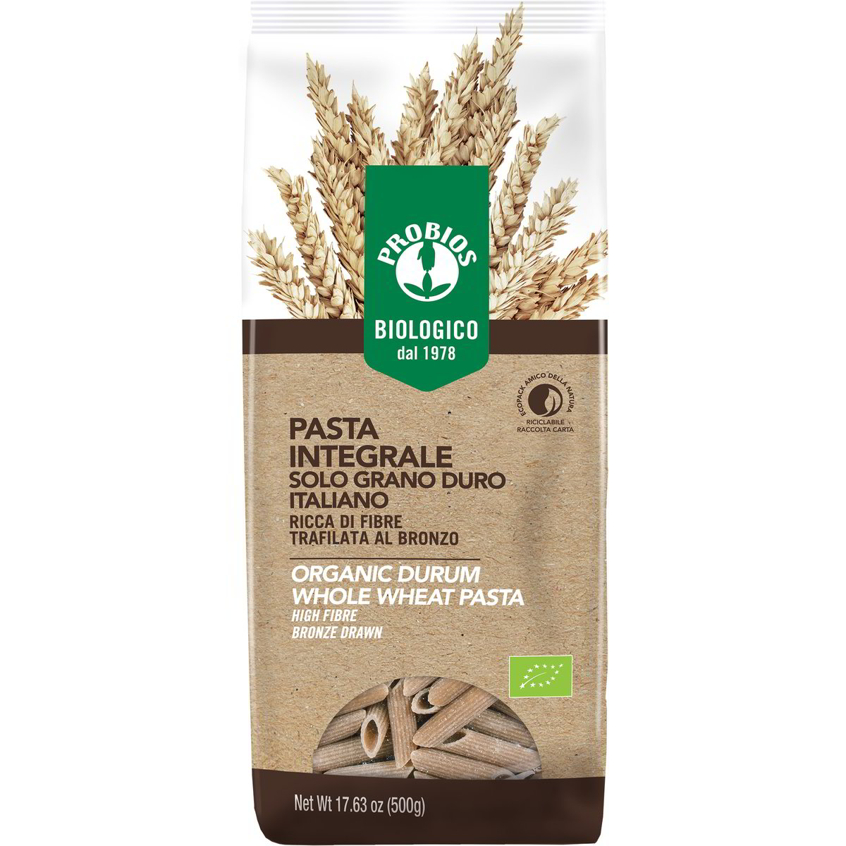 Penne integrali da grano duro toscano PROBIOS 500 G - Coop Shop