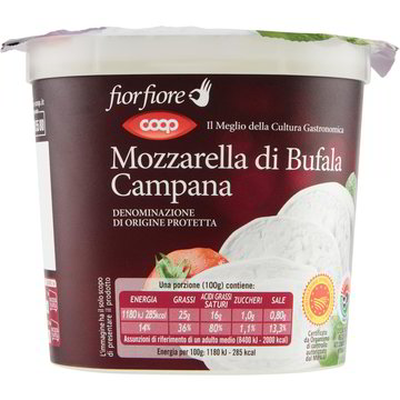 mozzarella di bufala campana dop coop fior fiore coop shop