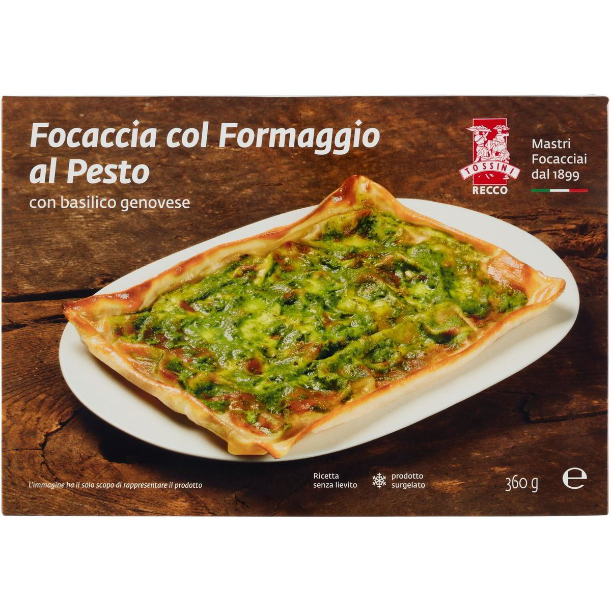 Focaccia formaggio al pesto TOSSINI 360 G Coop Shop