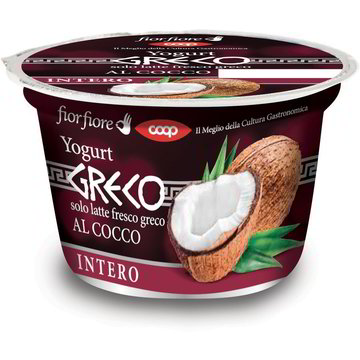 yogurt greco intero al cocco coop fior fiore coop shop