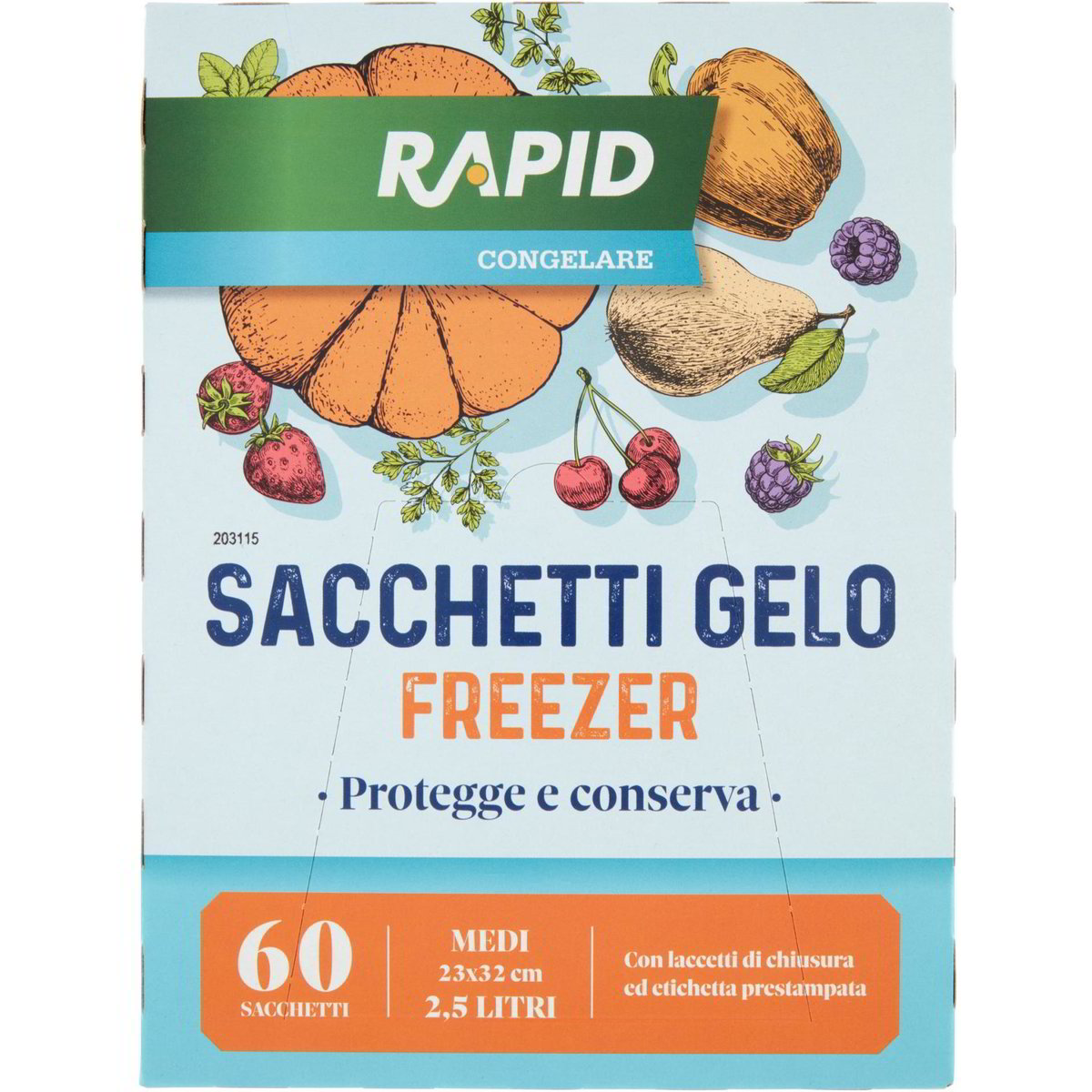 60 Sacchetti Freezer Richiudibili Con Fondo Espandibile: 3 Misure (piccolo, Medio, Grande) In PE Spesso. Riutilizzabili, Scrivibili E Con Chiusura Zip Sicura. - 4
