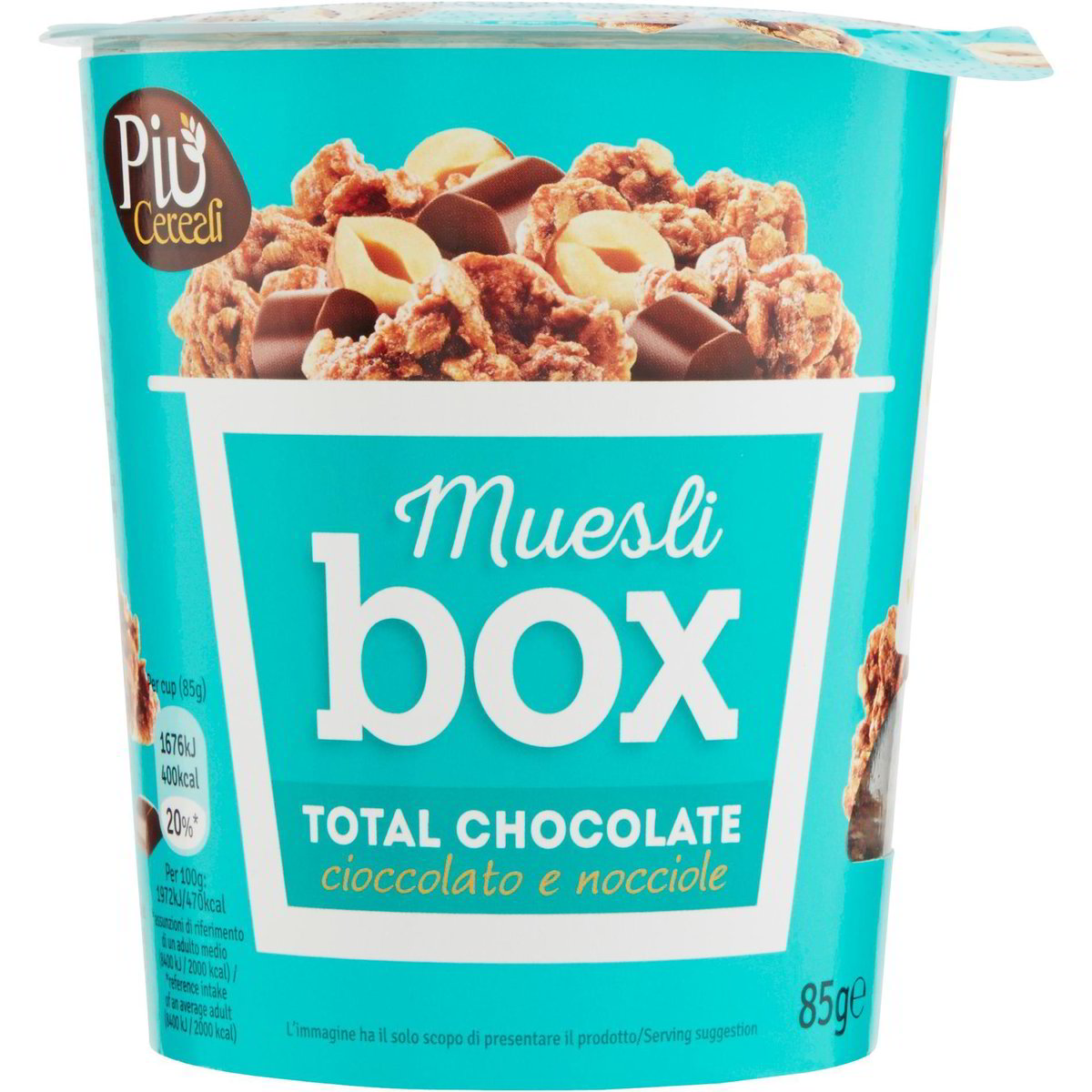 Muesli con cioccolato e nocciole PIÙ CEREALI 85 GR Coop Shop