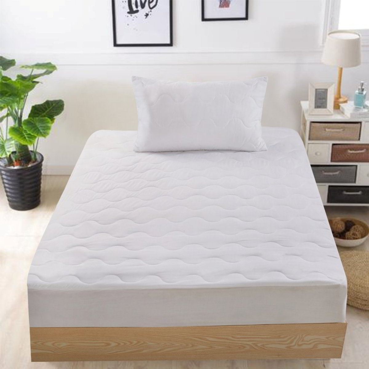 Lenzuolo Coprimaterasso Con Angoli In Raso Setoso – 150x200x23 Cm, Rosa, Con 2 Federe 48x74 Cm, Misto Poliestere - 5