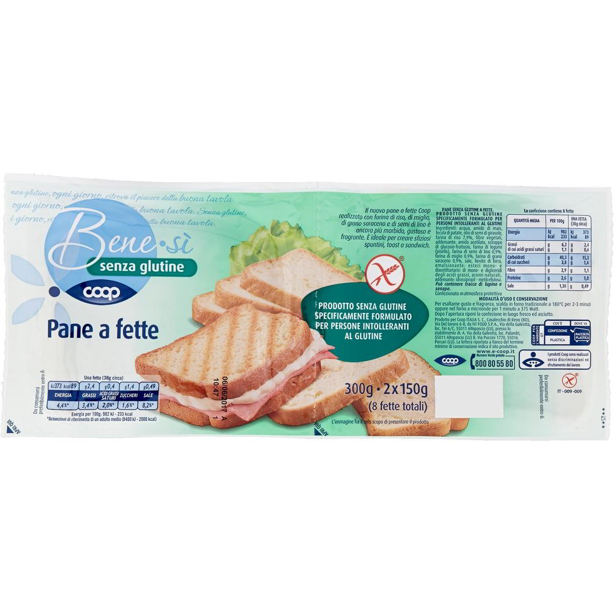 Pane a fette COOP - BENE SI' 2 X 150 G - Coop Shop