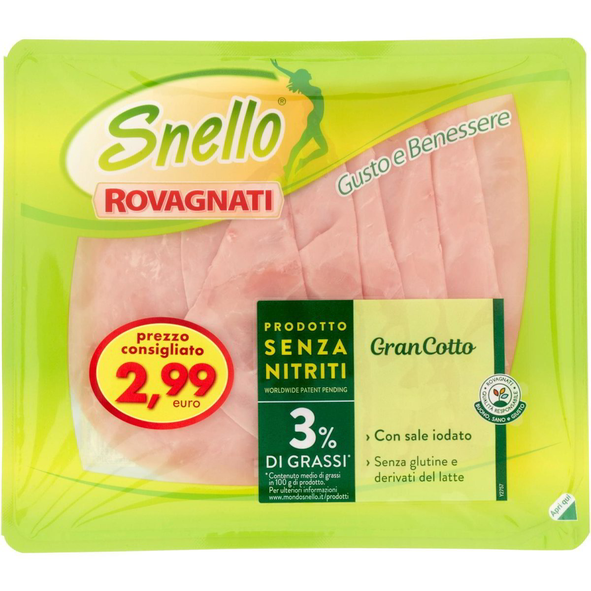 Prosciutto cotto snello grancotto ROVAGNATI 100 G Coop Shop