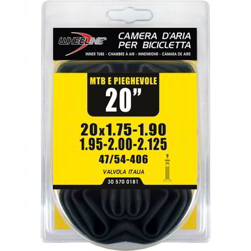 27,5x1,75/2,125 Camera d'aria per bicicletta 27,5 pollici camera d'aria (1-PC), affidabile tubo da 27,5x1,75 27,5x1,95 27,5x2,0 27,5x2,10 2,125 per strada/MTB bicicletta, valvola Presta da 48mm