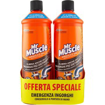 Gel wc idraulico MISTER MUSCOLO 2 X 1000 ML - Coop Shop