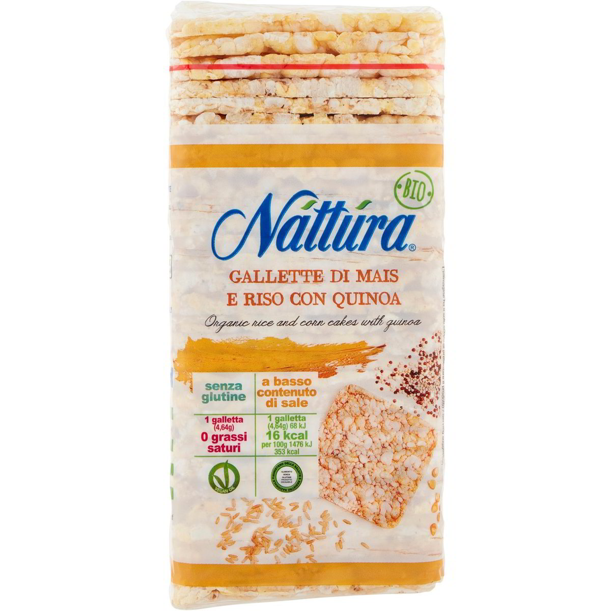 Gallette di mais e riso con quinoa quadre NATTURA 130 G - Coop Shop