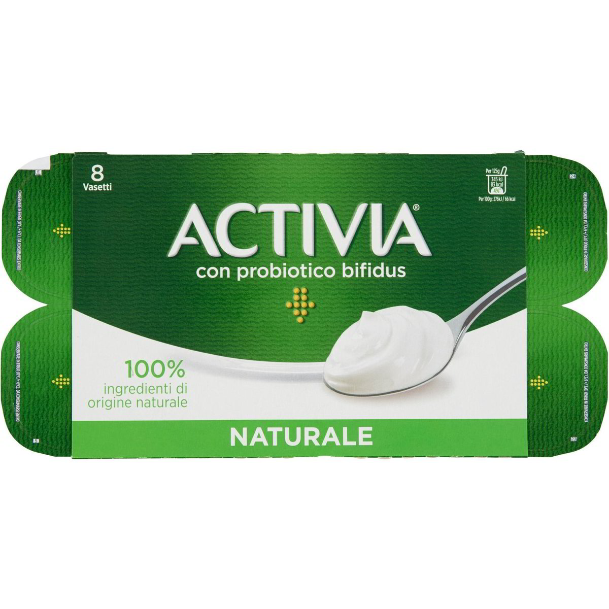 Yogurt activia naturale ACTIVIA 8 X 125 G Coop Shop