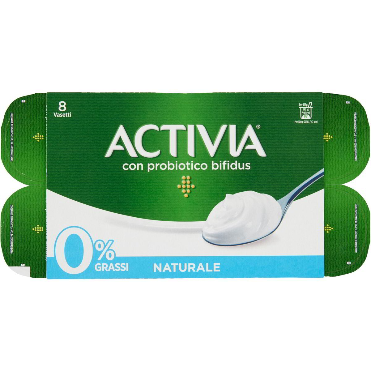 Yogurt activia 0 grassi naturale ACTIVIA 8 X 125 G Coop Shop