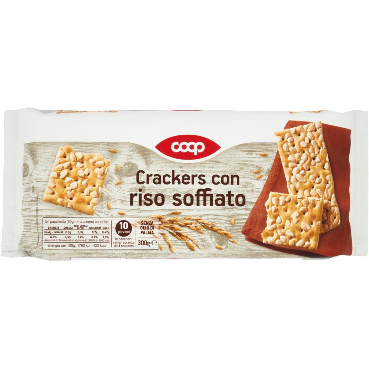 Crackers con riso soffiato COOP 300 G - Coop Shop