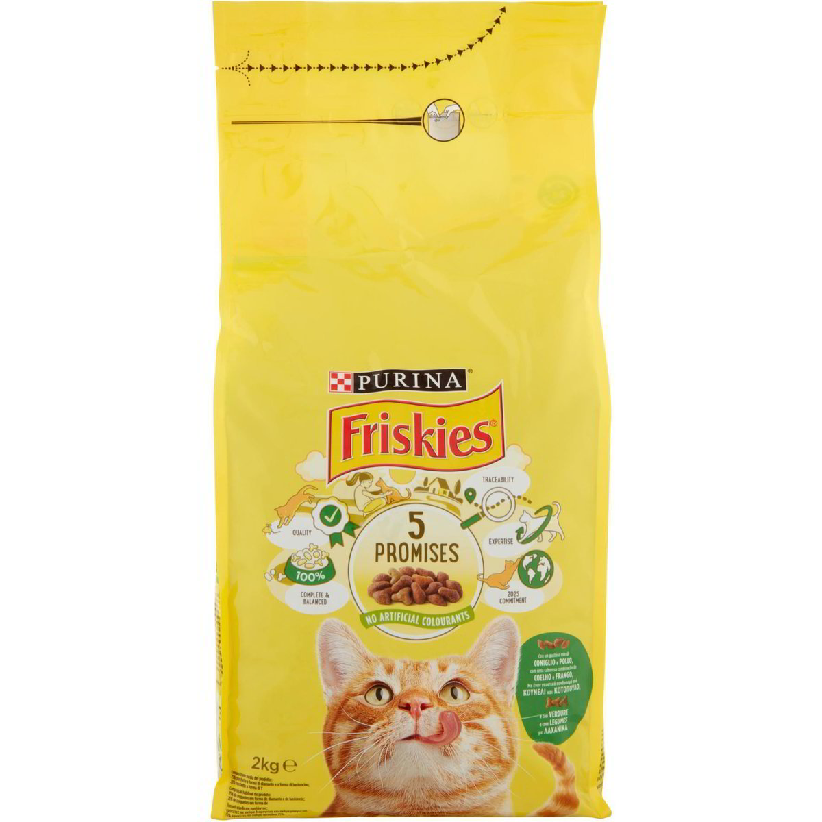 PURINA FRISKIES Croccantini Gatto Adulto Con Pollo E Tacchino - 20 Sacchi Da 400g, Senza Additivi - Foto 6