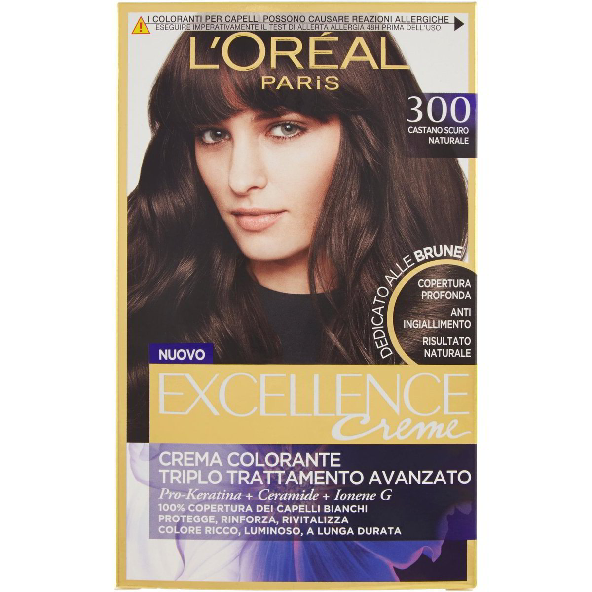 L'Oréal Excellence Crème – Dezente Brune, 400 Naturbraun, Für Weiße Haare