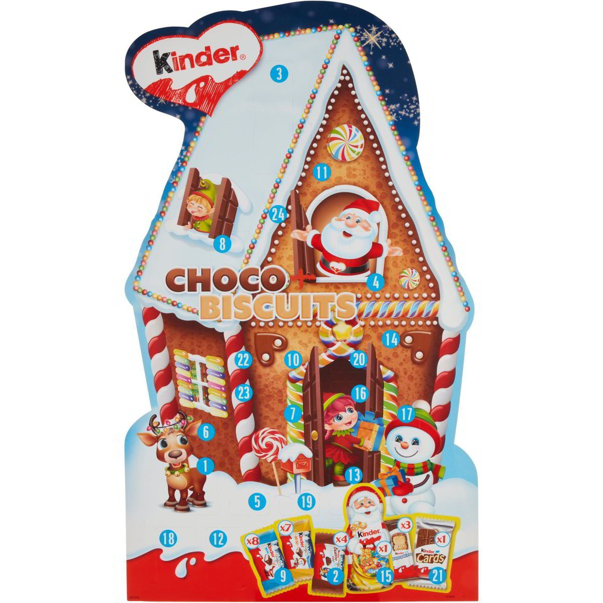 Kinder Calendario Avvento Stella 149g - 24 Sorprese Per Bambini