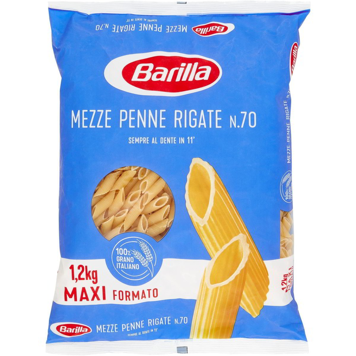 Penne mezze rigate n.70 BARILLA 1200 G - Coop Shop