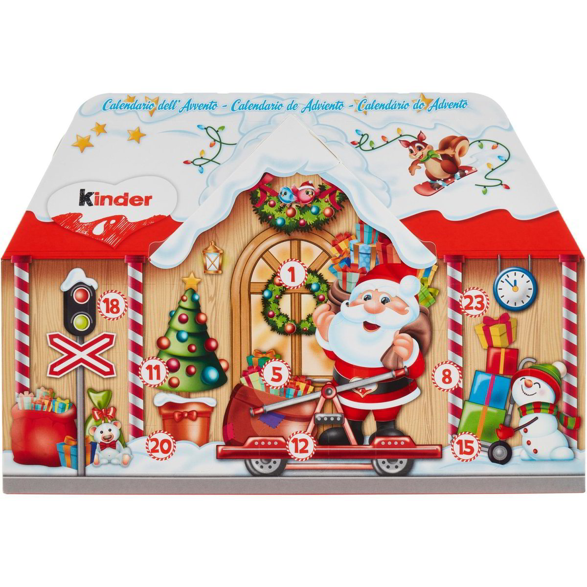 Calendario Avvento Kinder 2024 - Con Cioccolatini Assortiti E Portachiavi In Omaggio
