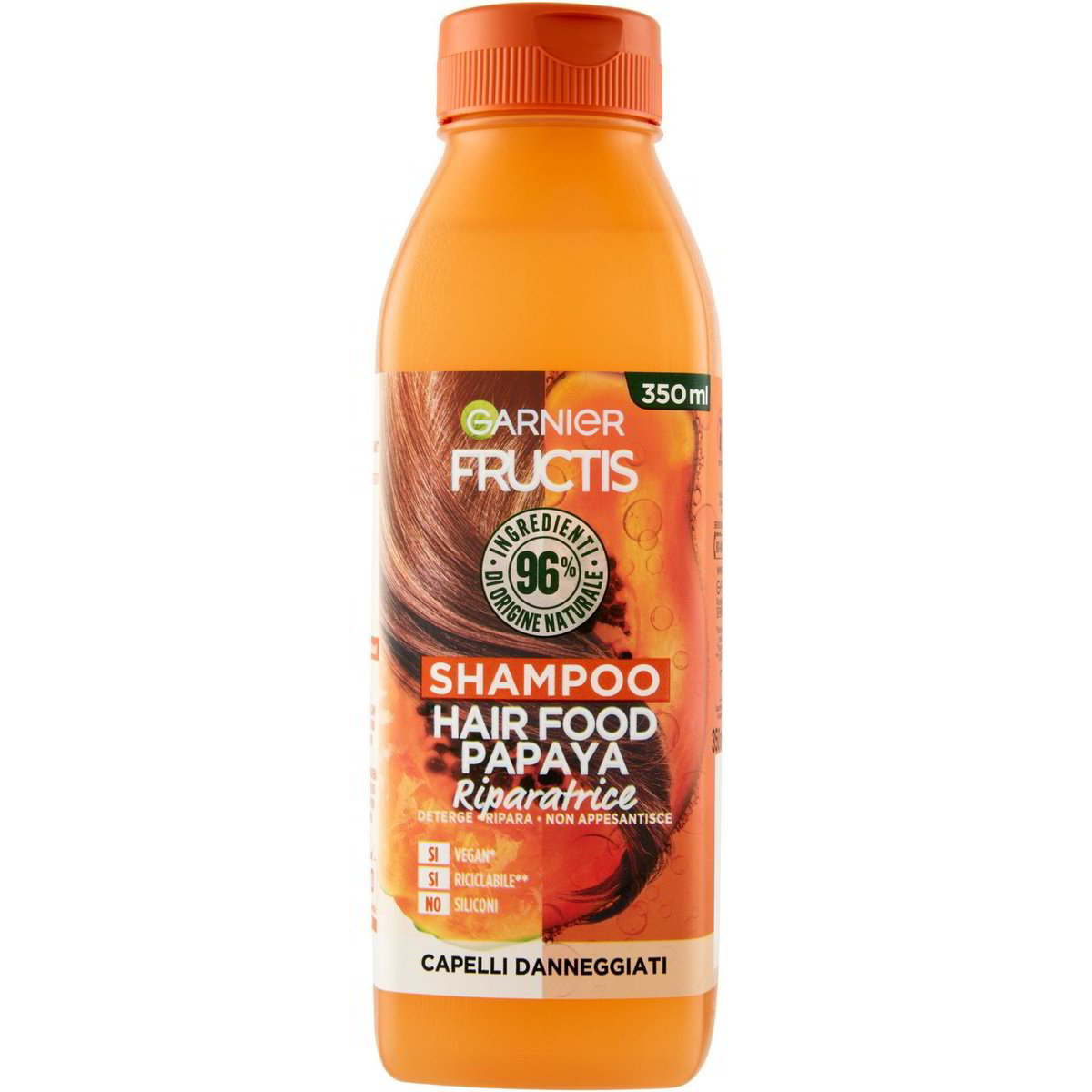 Omia, Fisio Shampoo Eco Bio con Olio di Macadamia, Per Capelli Danneggiati, Riparatore e Ristrutturante, Adatto ad un Uso Frequente, Senza Siliconi, Dermatologicamente Testato - Flacone da 200 ml