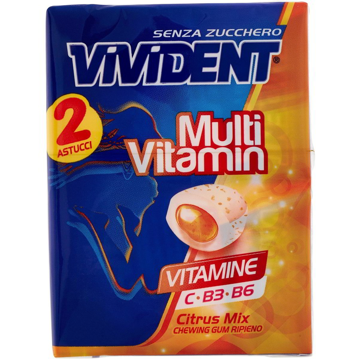 Chewing gum multi vitamin citrus mix VIVIDENT 2 X 30 G Coop Shop