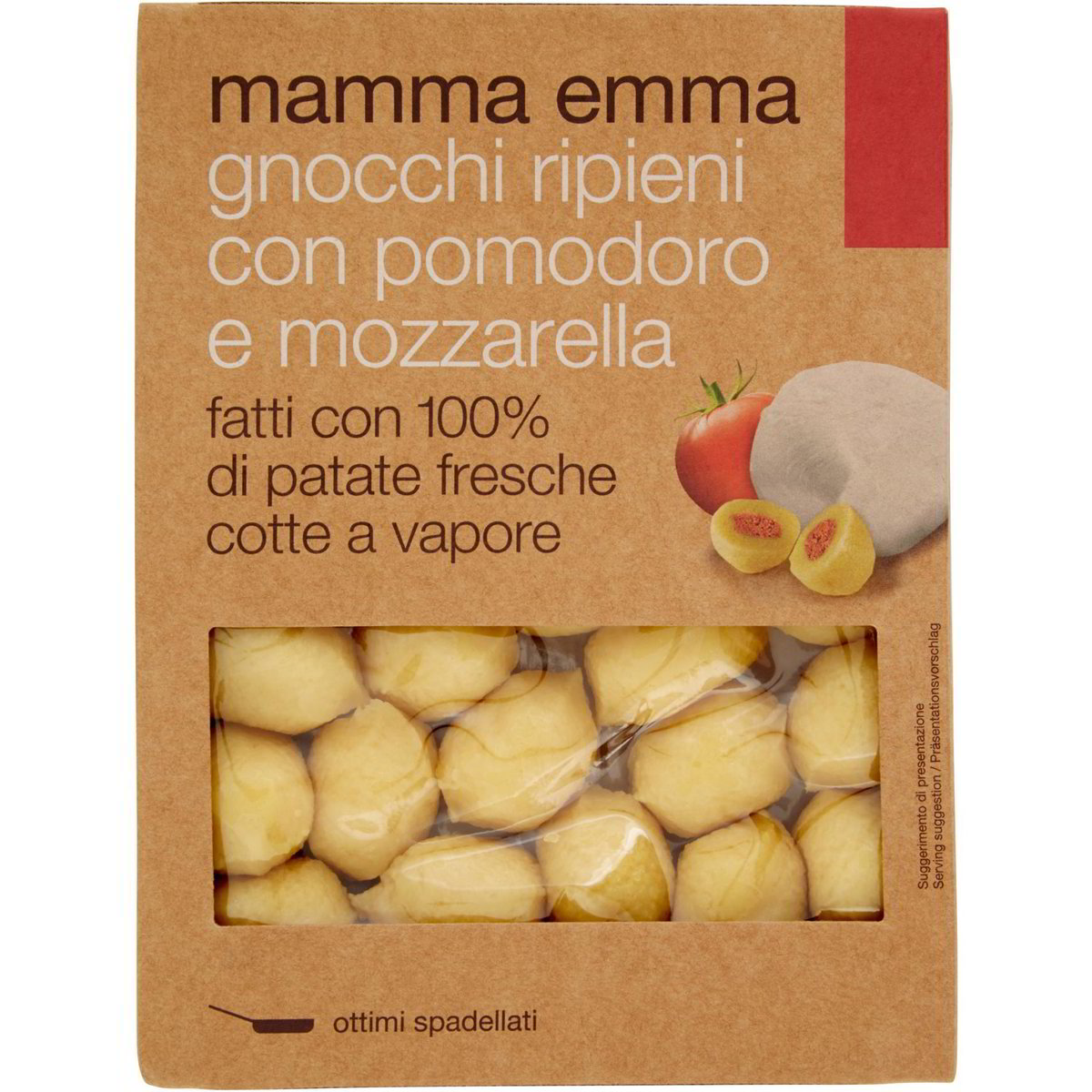 Gnocchi di patate ripieni con pomodoro e mozzarell MAMMA EMMA 350 G Coop Shop