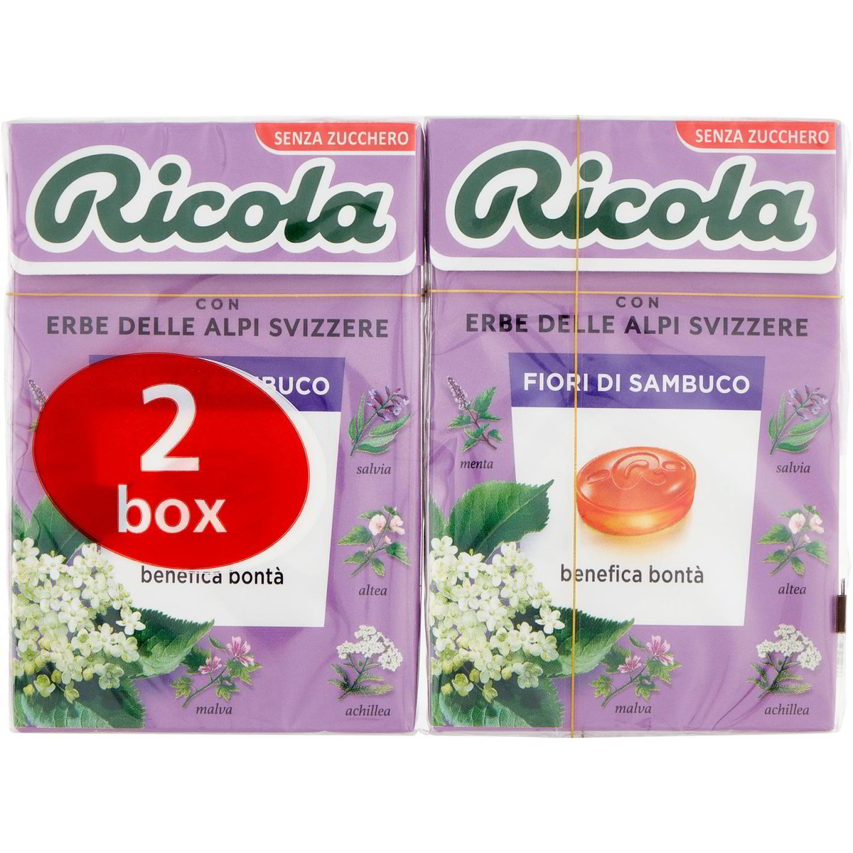 Caramelle ai fiori di sambuco RICOLA 2 X 50 G - Coop Shop