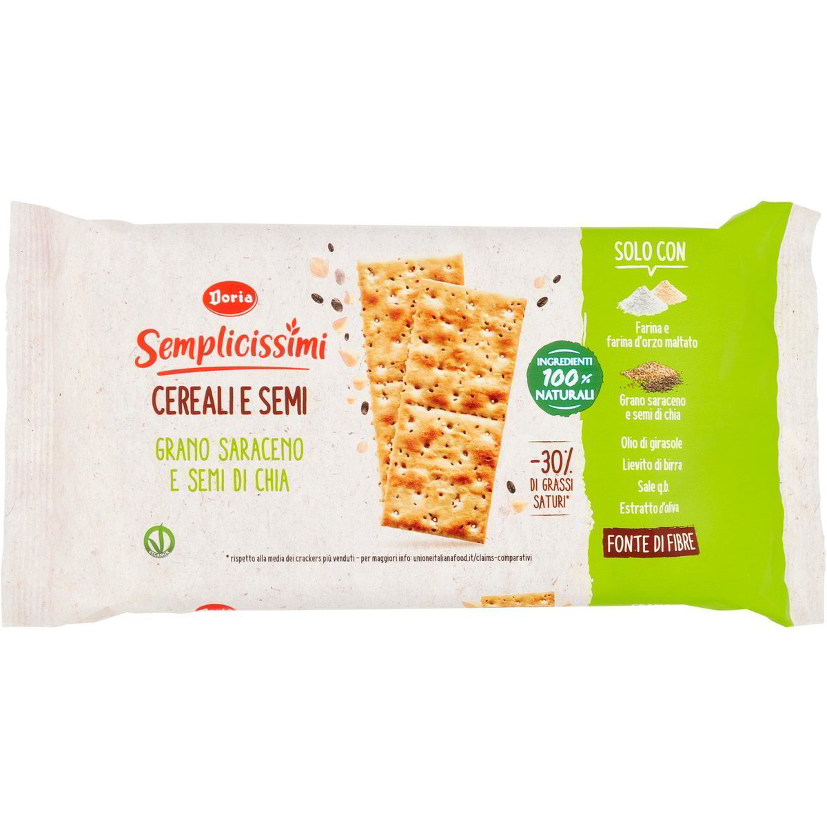 Crackers di grano saraceno e semi di chia DORIA 245 G - Coop Shop