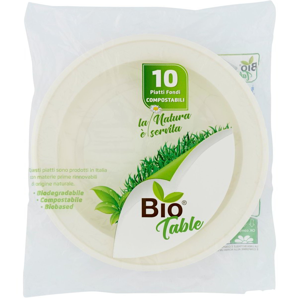 150 Piatti Fondi Compostabili In Bagassa - Forma Cappello Prete, 400 Ml, Per Eventi E Catering