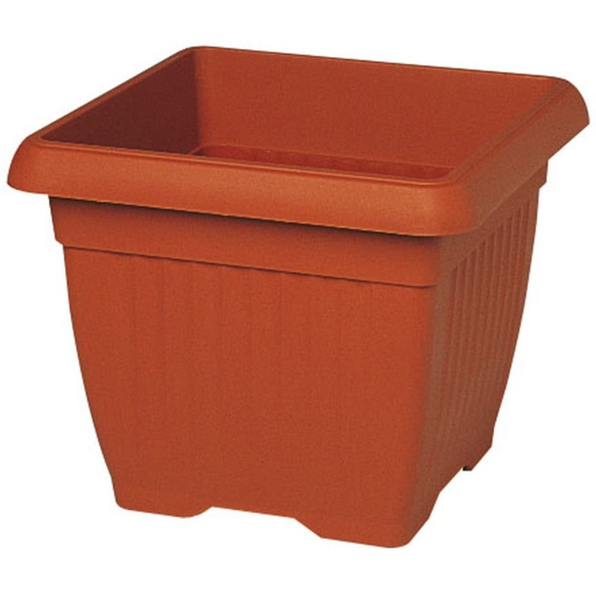 Vaso + Sottovaso Similcotto Effetto Spazzolato Giallo 22cm – Arredo Interno/Esterno Made In Italy