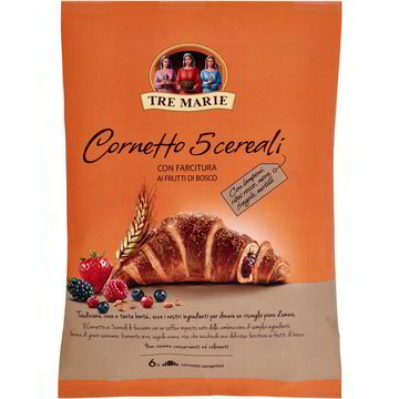 Brioche cornetto 5 cereali ai frutti di bosco TRE MARIE - Coop Shop