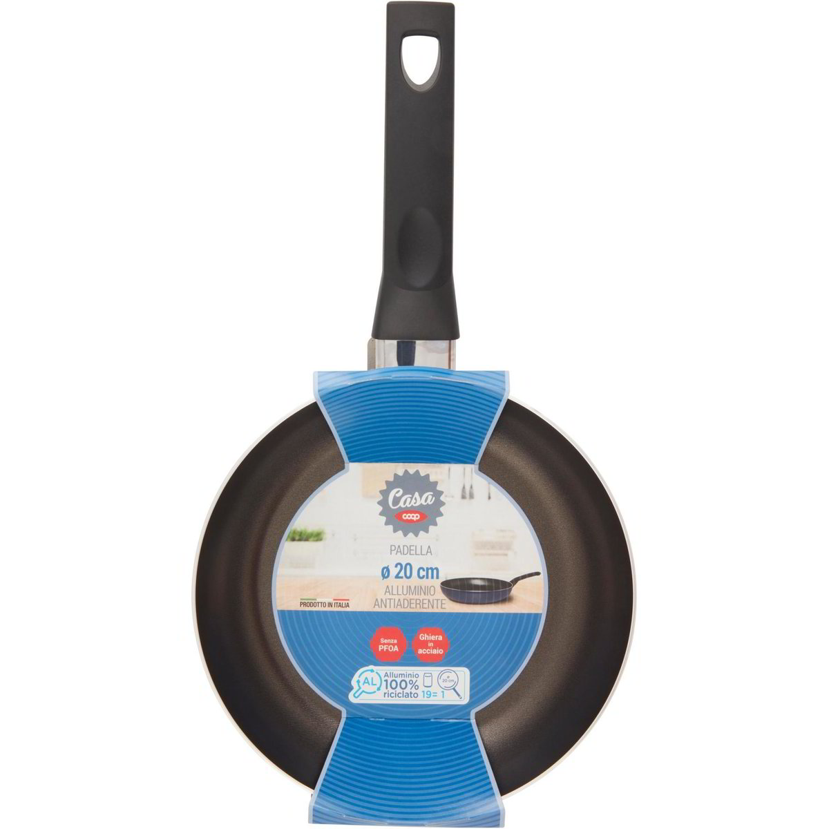 Padella EVO Antiaderente 20cm - Alluminio, Per Tutti I Piani Cottura - Manico Bakelite, Nera - Foto 8