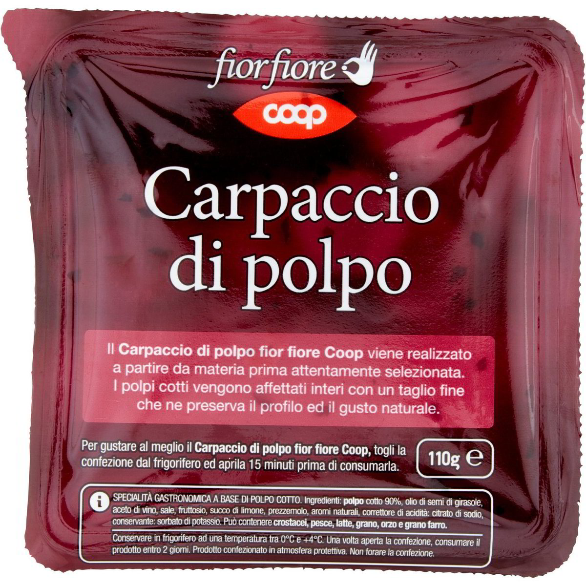 Polpo carpaccio COOP FIOR FIORE 110 G Coop Shop