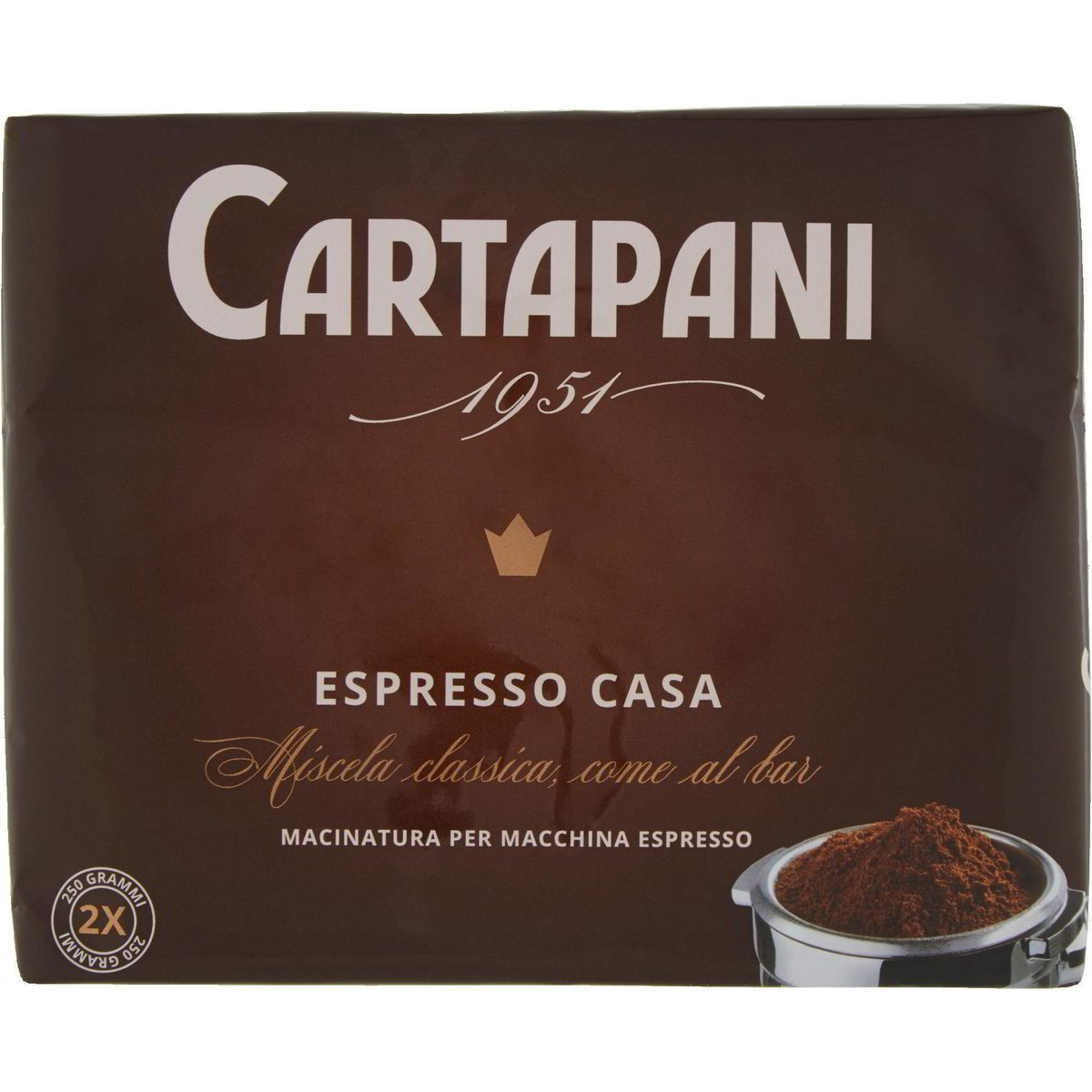 Caffè macinato espresso casa CAFFÈ CARTAPANI 2 X 250 G - Coop Shop