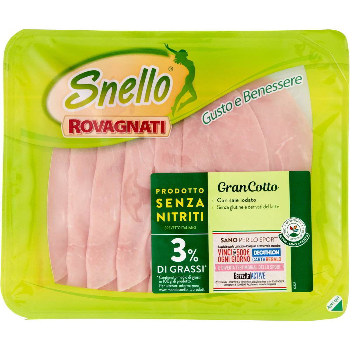 Prosciutto cotto snello senza nitriti ROVAGNATI 105 G Coop Shop