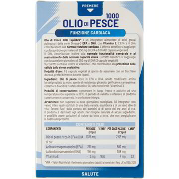 Integratore olio di pesce 1000 x60 EQUILIBRA - Coop Shop