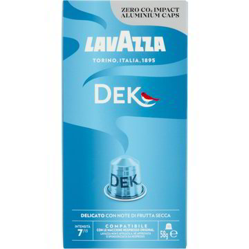 Capsule caffè dek delicato con note 