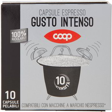 Capsule caff espresso intenso x10 COOP NESPRESSO 50 G Coop Shop