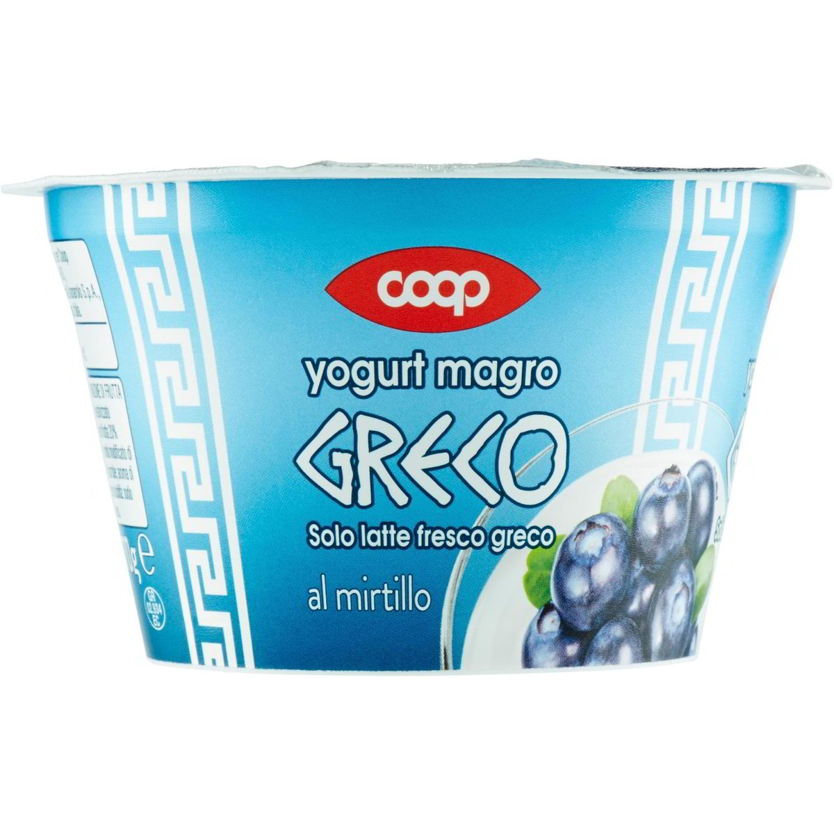 Yogurt greco magro al mirtillo con frutta in pezzi COOP 170 G Coop Shop